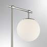 3_Lite Source Lencho Brushed Nickel Floor Lamp with Frosted Glass more views