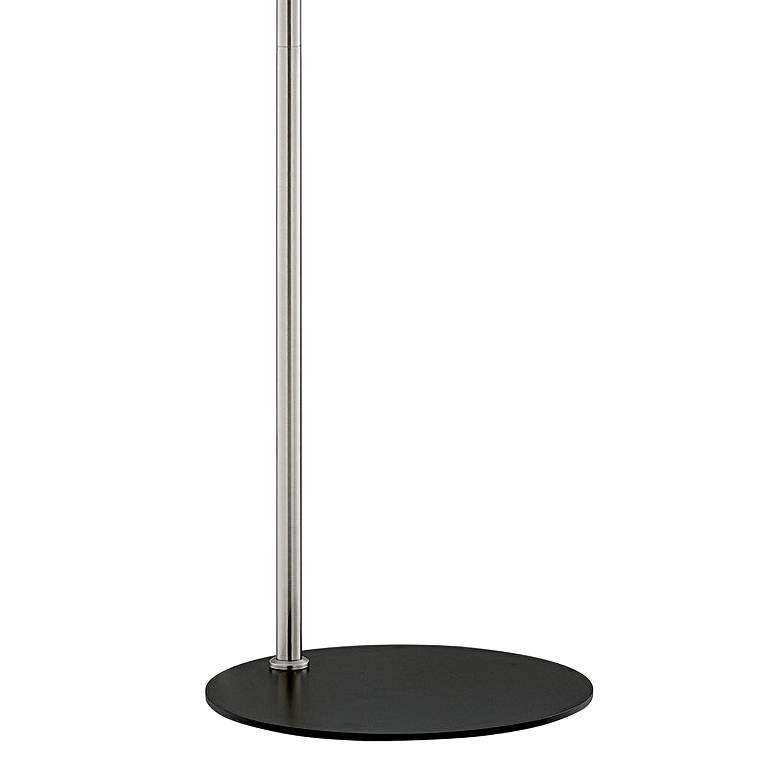 Image 4 Lite Source Lencho Brushed Nickel Floor Lamp with Frosted Glass more views