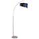 Lite Source Leonora 86 1/2" High Blue Shade Modern Arc Floor Lamp
