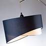 3_Lite Source Leonora 86 1/2" High Blue Shade Modern Arc Floor Lamp more views