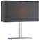 Lite Source Levon Black Shade Rectangular Accent Table Lamp