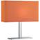 Lite Source Levon Orange Shade Rectangular Accent Table Lamp
