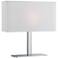 Lite Source Levon White Shade 15" High Accent Table Lamp