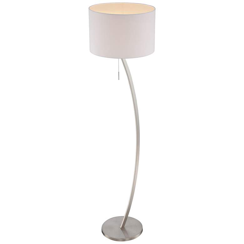 Image 2 Lite Source Lilith 60 3/4 inch Modern Chrome Metal Floor Lamp more views