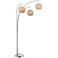 Lite Source Linterna 93 1/2" High 3-Light Bamboo Arc Floor Lamp