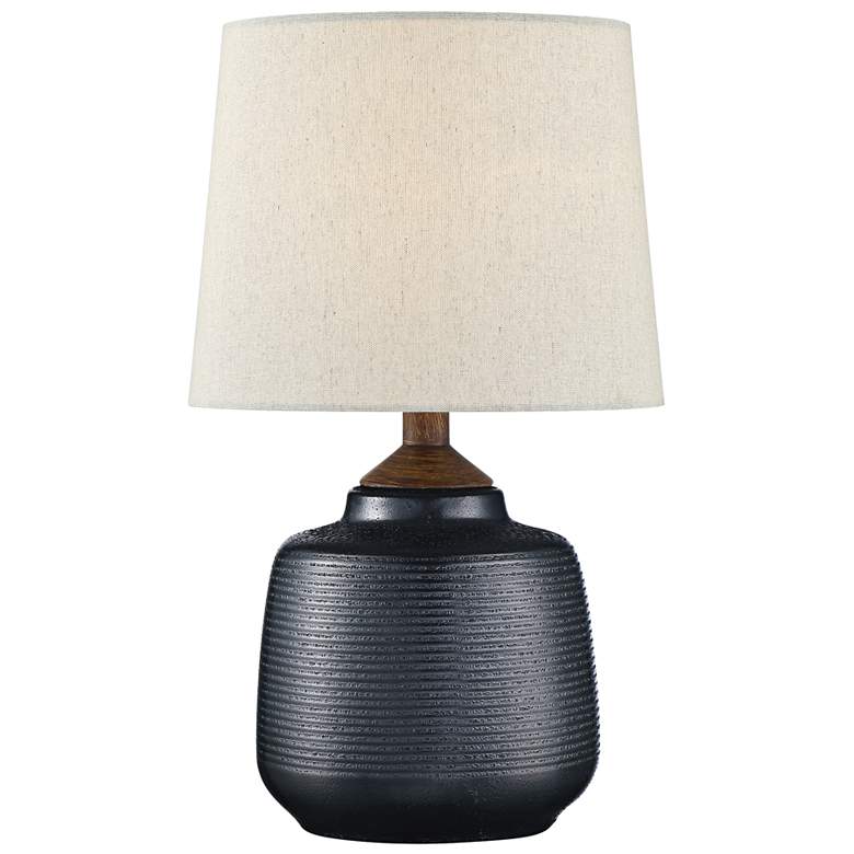 Image 1 Lite Source Lismore 17 inch High Painted Bronze Accent Table Lamp