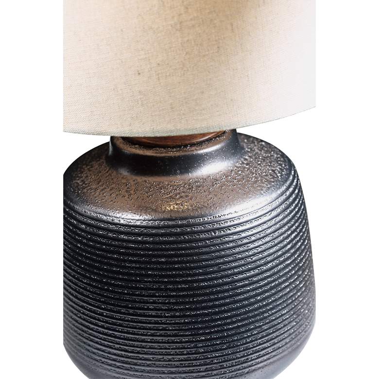 Image 2 Lite Source Lismore 17" High Painted Bronze Accent Table Lamp more views
