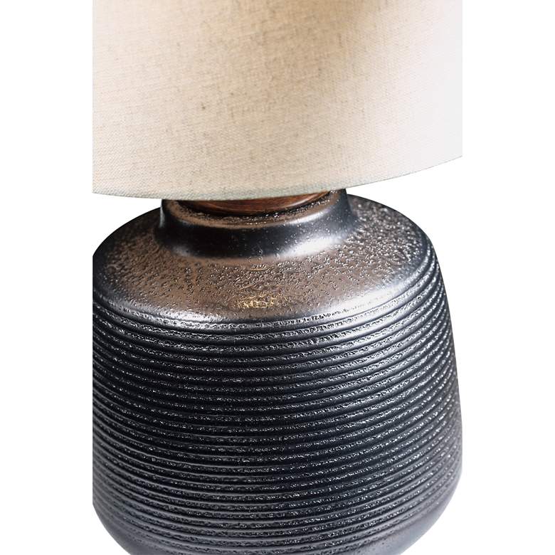 Image 2 Lite Source Lismore 17" High Painted Bronze Accent Table Lamp more views