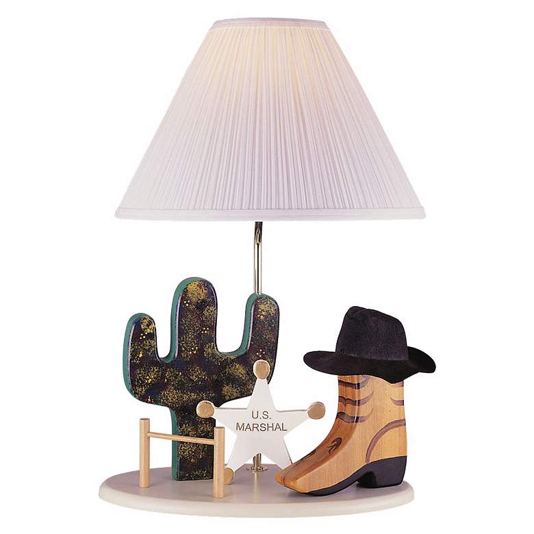 Image 2 Lite Source Little Cowboy 21 1/2 inch Old West Children&#39;s Table Lamp