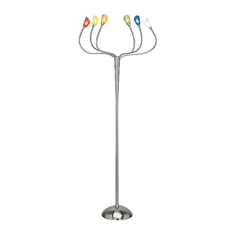 Image 1 Lite Source Lollipop Shade Six Light Floor Lamp