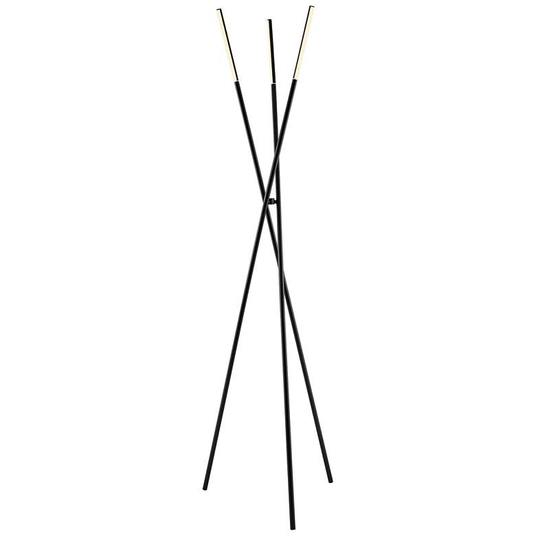 Image 2 Lite Source Lorant 73 1/2" Black Metal LED Modern Tripod Floor Lamp