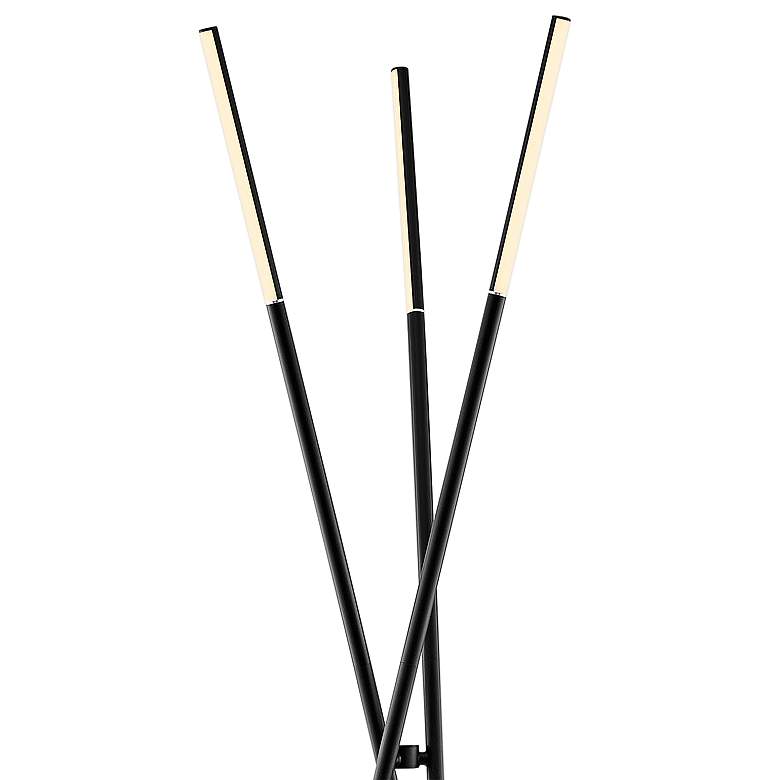 Image 3 Lite Source Lorant 73 1/2" Black Metal LED Modern Tripod Floor Lamp more views