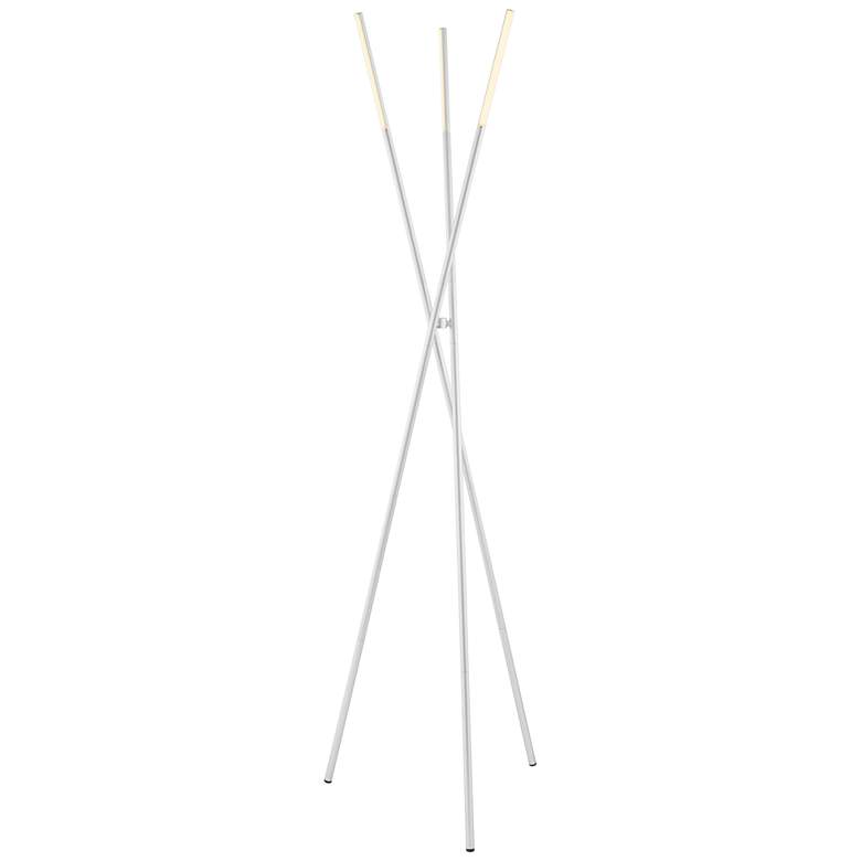 Image 2 Lite Source Lorant 73 1/2" Silver Metal LED Modern Tripod Floor Lamp