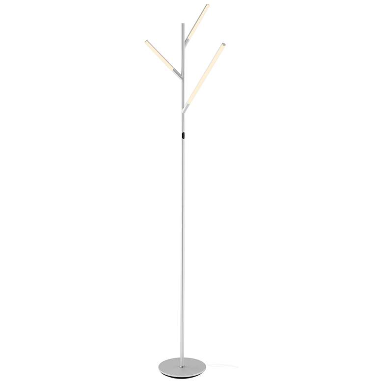 Image 2 Lite Source Lorant 74 1/2" Silver Metal Modern LED Tree Floor Lamp