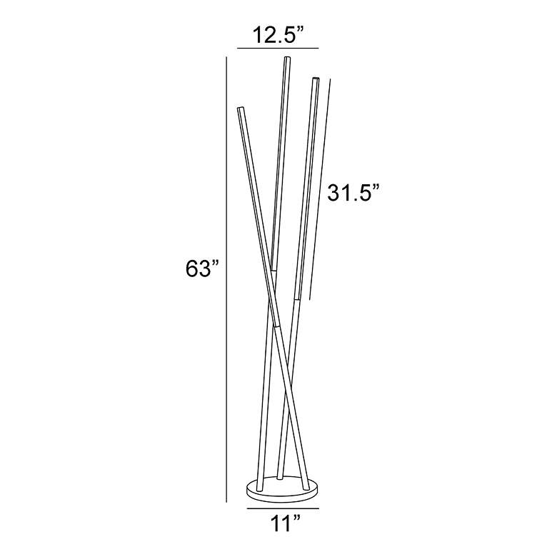 Image 5 Lite Source Lorant Black 3-Light LED Floor Lamp more views