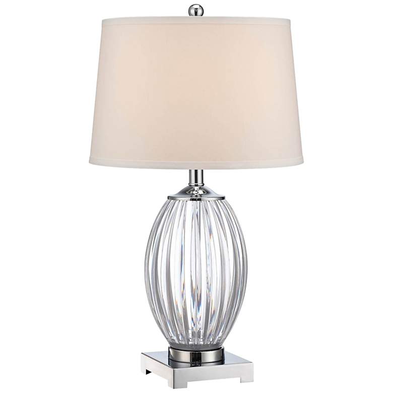 Image 1 Lite Source Lotuz Modern Clear Acrylic Table Lamp