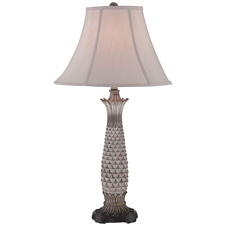 Image 1 Lite Source Lourdes Painted Palm Table Lamp