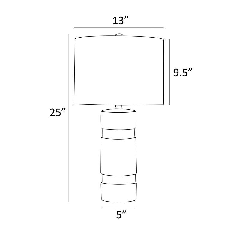 Image 6 Lite Source Lucano 25" High Silver Ceramic Table Lamps Set of 2 more views