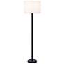 2_Lite Source Lucci 63" High Black Metal Floor Lamp
