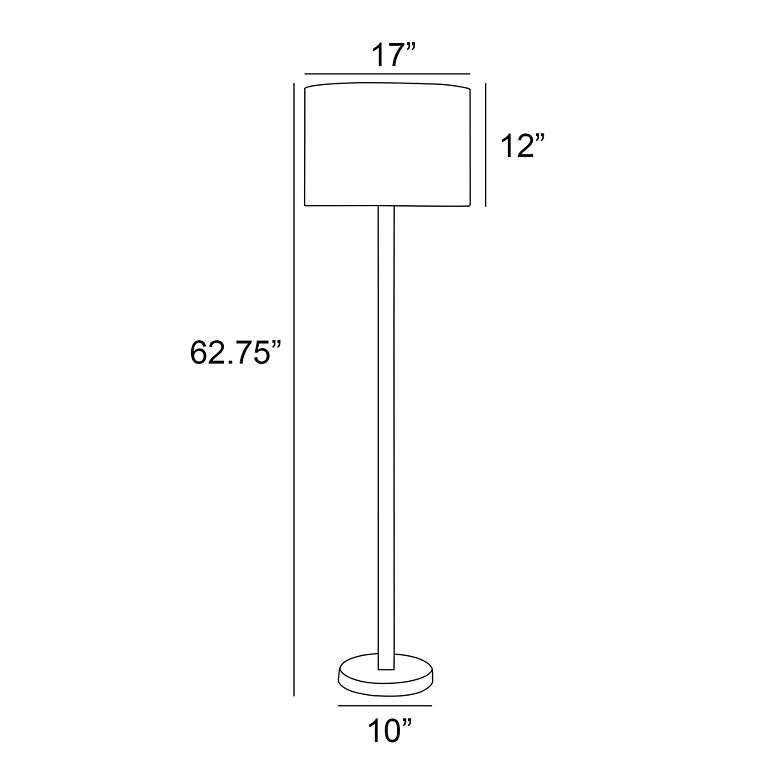 Image 5 Lite Source Lucci 63" High Black Metal Floor Lamp more views