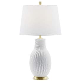 Image2 of Lite Source Lucera White Ceramic Table Lamp
