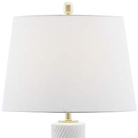 Image4 of Lite Source Lucera White Ceramic Table Lamp more views