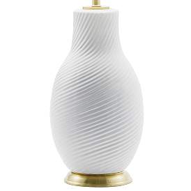 Image5 of Lite Source Lucera White Ceramic Table Lamp more views