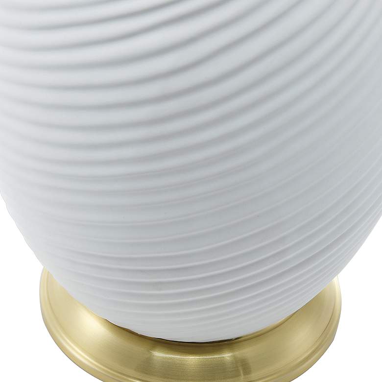 Image 6 Lite Source Lucera White Ceramic Table Lamp more views