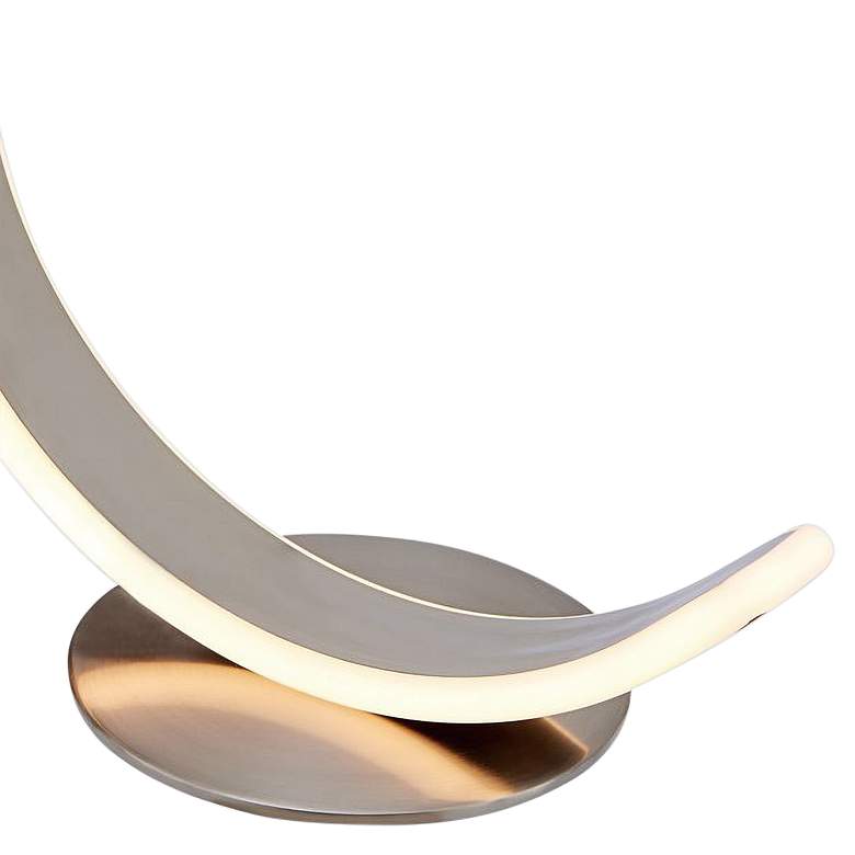 Image 4 Lite Source Luma 12 1/2" High Silver LED Modern Accent Table Lamp more views