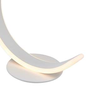 Image4 of Lite Source Luma 12 1/2" High White LED Accent Table Lamp more views