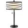 Lite Source Lumiere 28" Black Metal Pull Chain Table Lamp