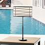 1_Lite Source Lumiere 29 3/4" Black Battery Powered Outdoor Floor Lamp