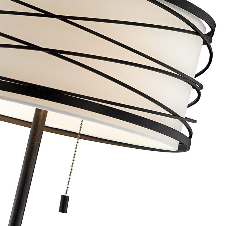 Image 3 Lite Source Lumiere 60 1/2" High Black Metal Floor Lamp more views