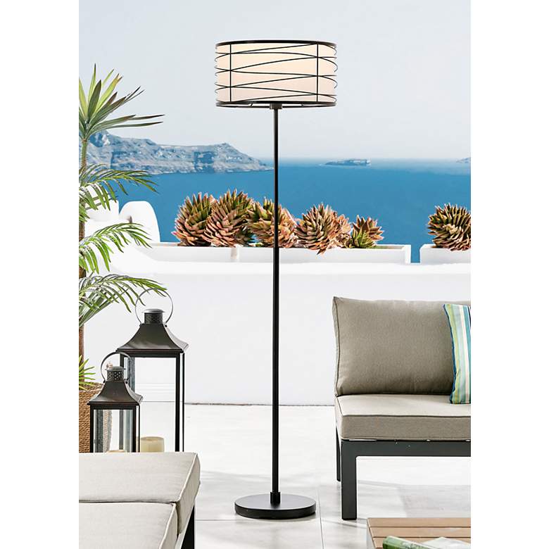 Image 1 Lite Source Lumiere Black Battery Powered Outdoor Floor Lamp