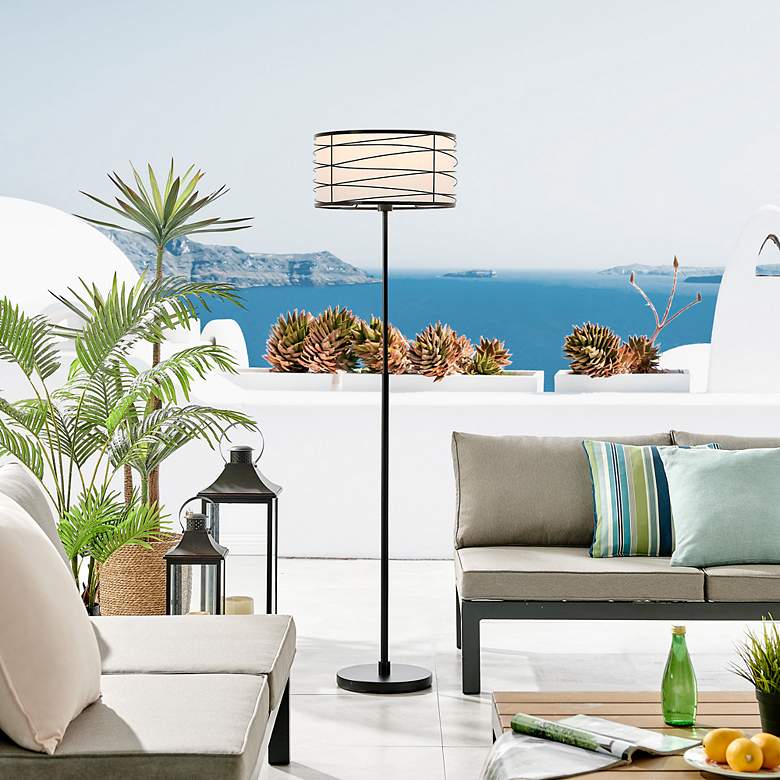 Image 3 Lite Source Lumiere Black Battery Powered Outdoor Floor Lamp more views