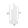 4_Lite Source Lunette 25" High 3-Light Modern Silver Accent Table Lamp more views
