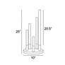 4_Lite Source Lunette 25" High Silver Modern Table Lamp more views