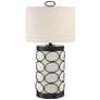 2_Lite Source Luvenia 28 1/2" Black LED Table Lamp with USB Port