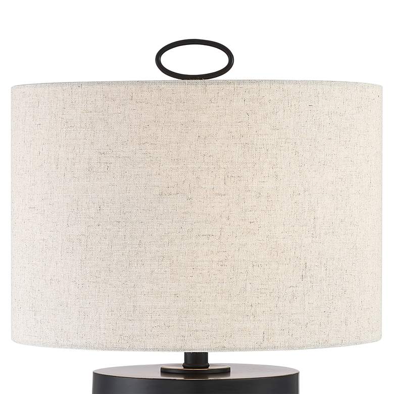 Image 3 Lite Source Luvenia 28 1/2" Black LED Table Lamp with USB Port more views