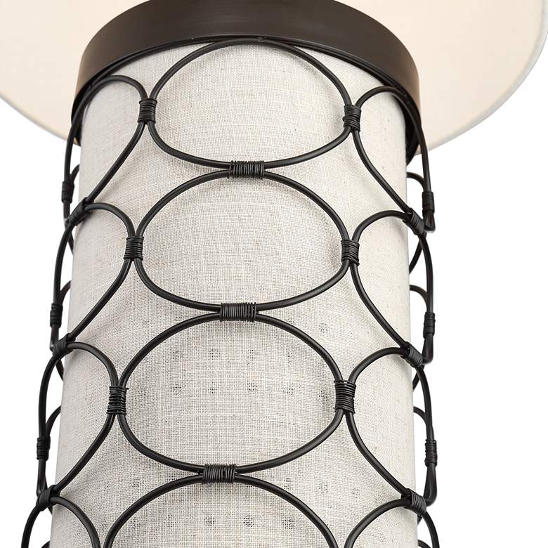 Image 5 Lite Source Luvenia 28 1/2" Black LED Table Lamp with USB Port more views