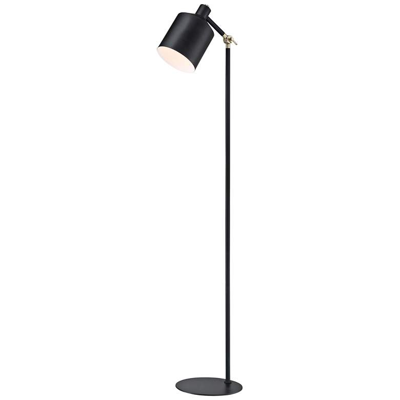 Image 1 Lite Source Macall Black Metal Floor Lamp