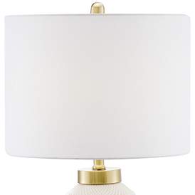 Image4 of Lite Source Madelia White Ceramic Table Lamp more views