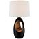 Lite Source Maire Black and Gold Ceramic Table Lamp
