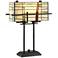 Lite Source Mansur Mission Table Lamp with Tiffany-Style Glass