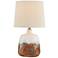 Lite Source Marco 17 1/4" High White and Brown Ceramic Table Lamp