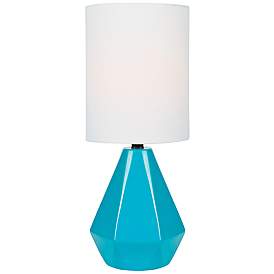 Image1 of Lite Source Mason 17" High Blue Ceramic Accent Table Lamp
