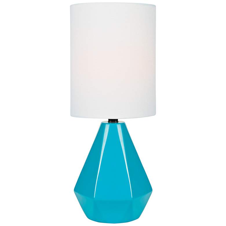 Image 1 Lite Source Mason 17" High Blue Ceramic Accent Table Lamp