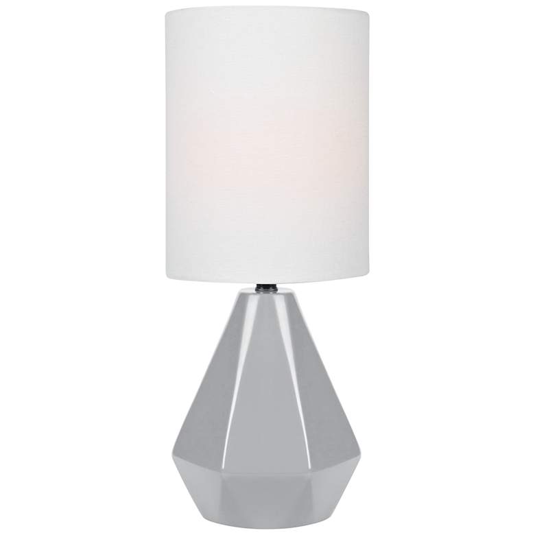 Image 1 Lite Source Mason 17 inch High Gray Ceramic Accent Table Lamp