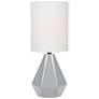 Lite Source Mason 17" High Gray Ceramic Accent Table Lamp