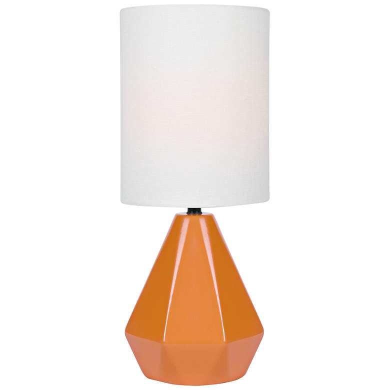 Image 1 Lite Source Mason 17" High Orange Ceramic Accent Table Lamp